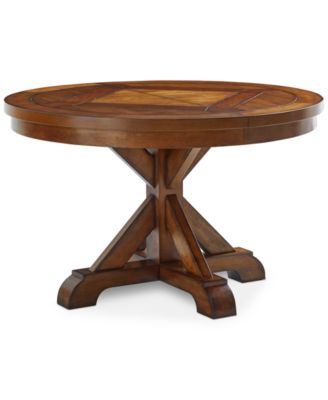 Furniture Mandara Round Expandable Dining Trestle Table