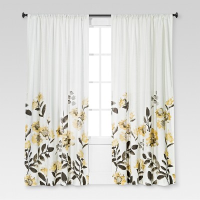 Climbing Floral Window Curtain Panel - Threshold™