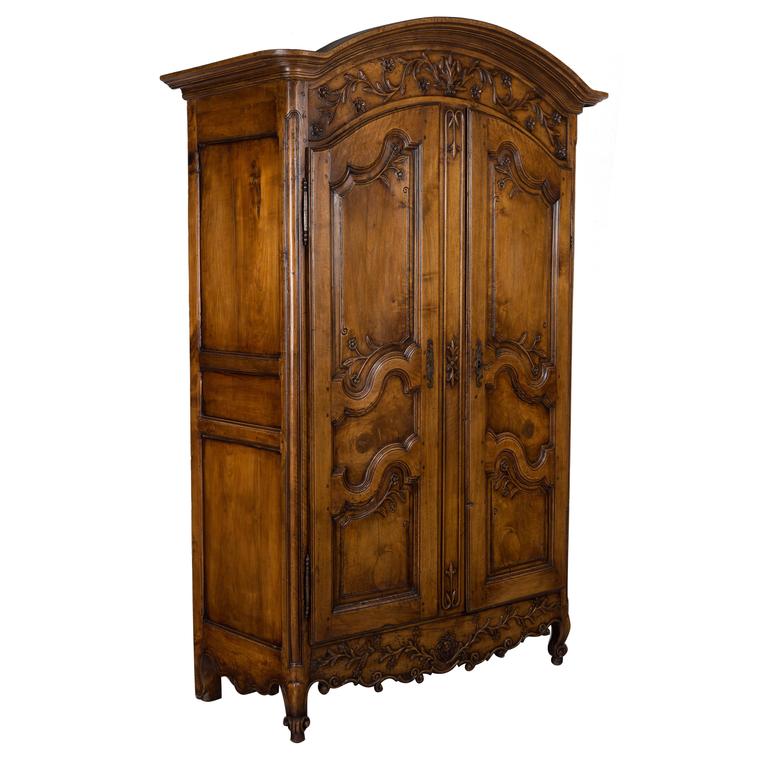 18th Century Louis XV Country French Armoire For Sale