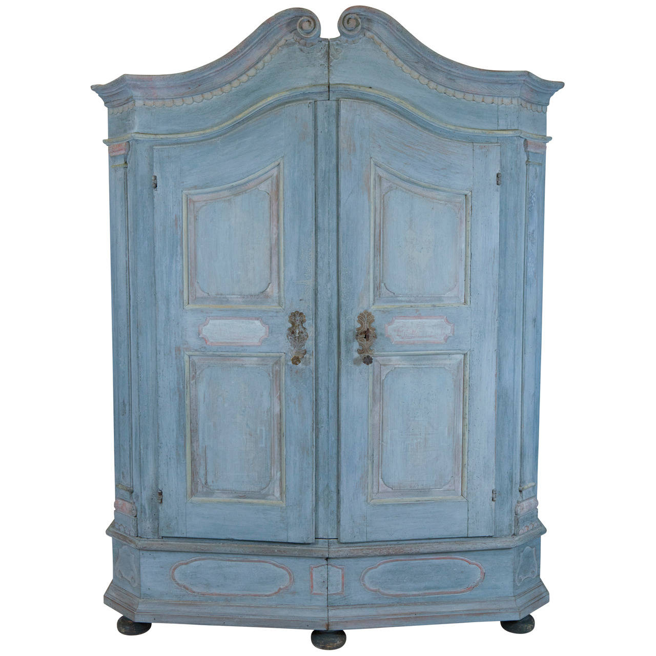 French Blue Armoire For Sale