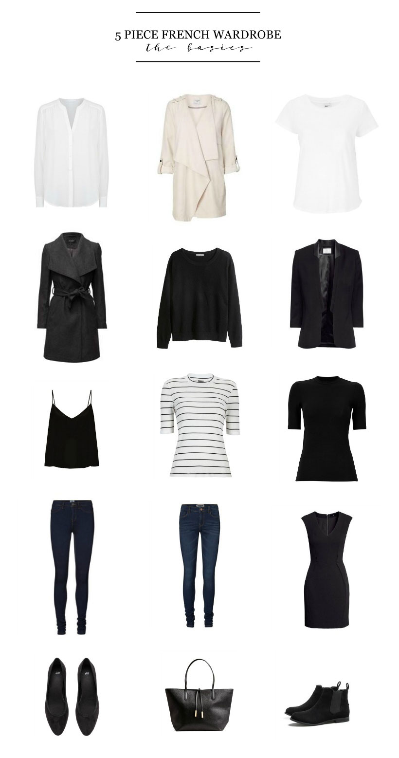 5 Piece French Wardrobe | The Basics