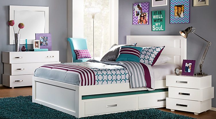 Rooms To Go Furniture Guide: Teen Girls Bedrooms