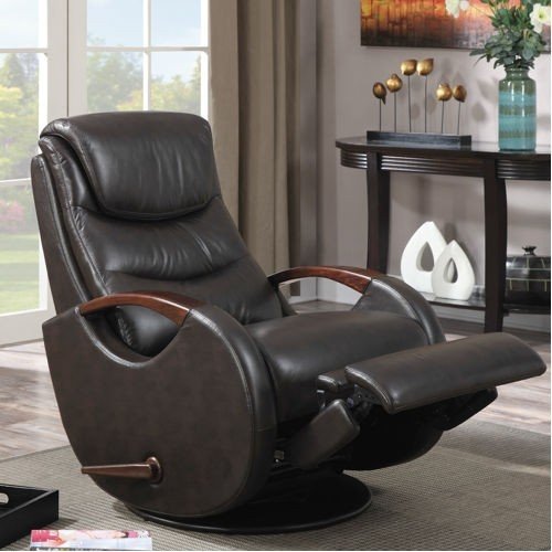 Leather glider recliner 1