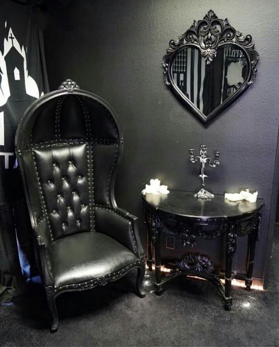 10 Gorgeous Gothic Furniture Set For Your Living Room - decoratoo