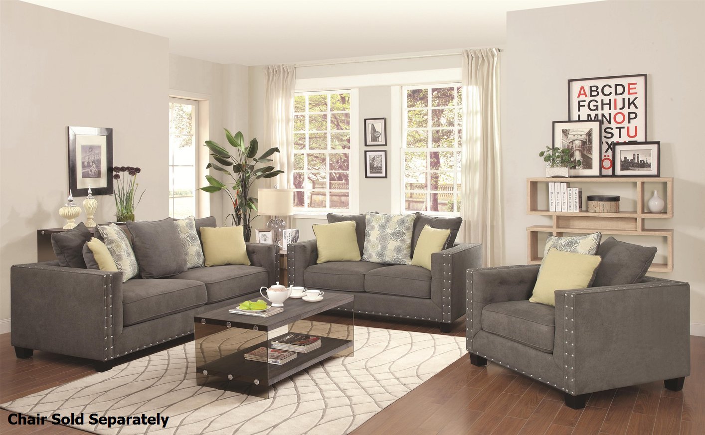 Kelvington Grey Fabric Reclining Sofa and Loveseat Set - Steal-A-Sofa  Furniture Outlet Los Angeles CA