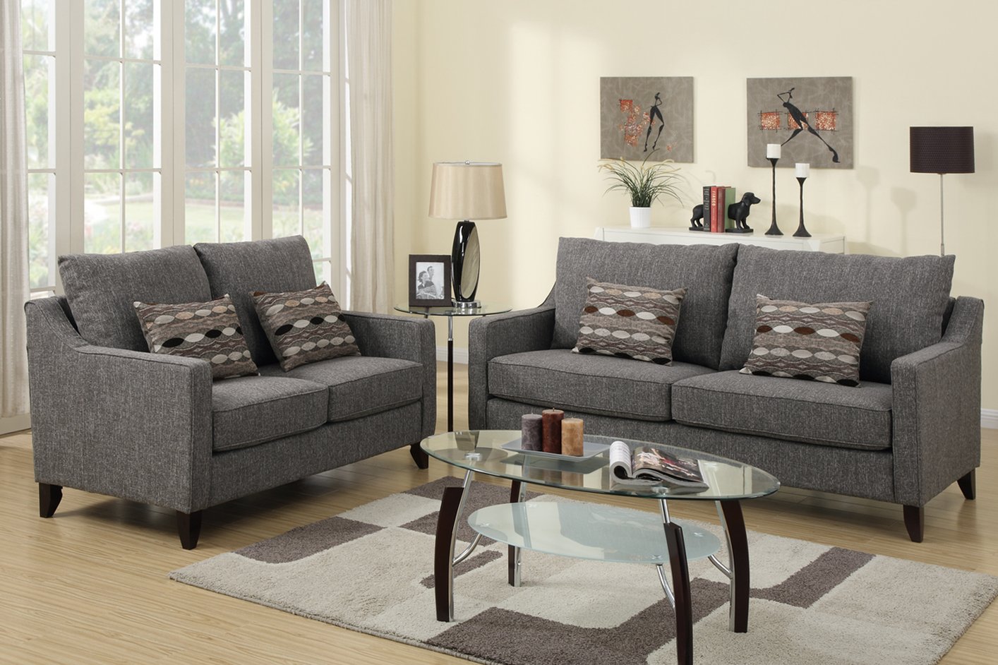 gray sofa and loveseat Gallery