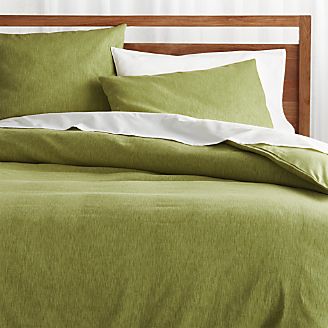 Linden Green Duvet Covers and Pillow Shams