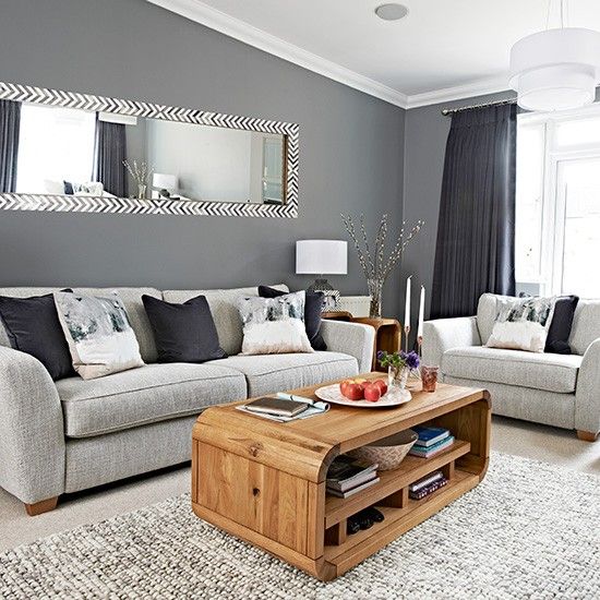 Chic grey living room with clean lines | Home Sweet Home. | Living