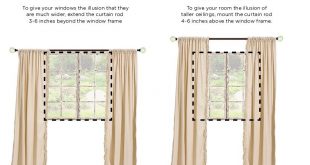 Drapery really finishes off a room, giving it a polished feel. To give your  space the illusion of height or width, follow this helpful guide!