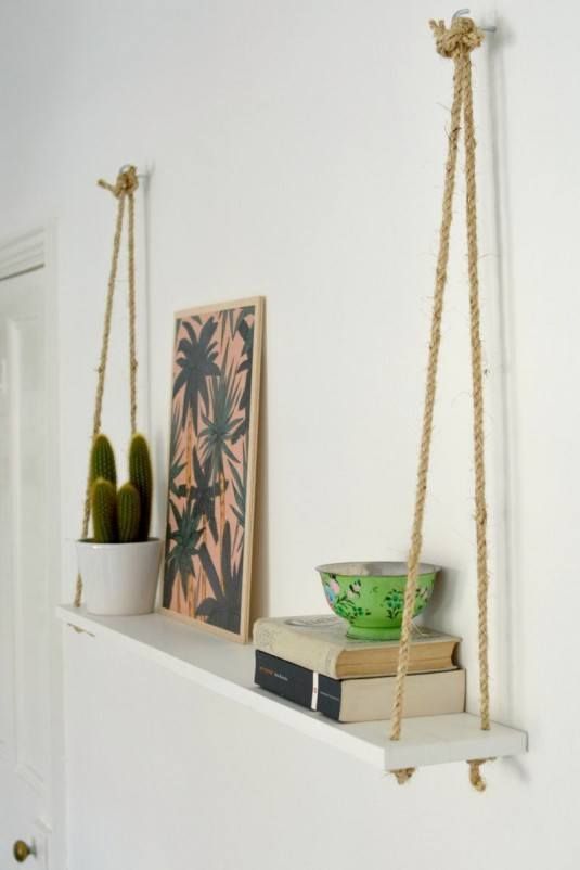 How To Make Diy Hanging Shelf The Easy Way