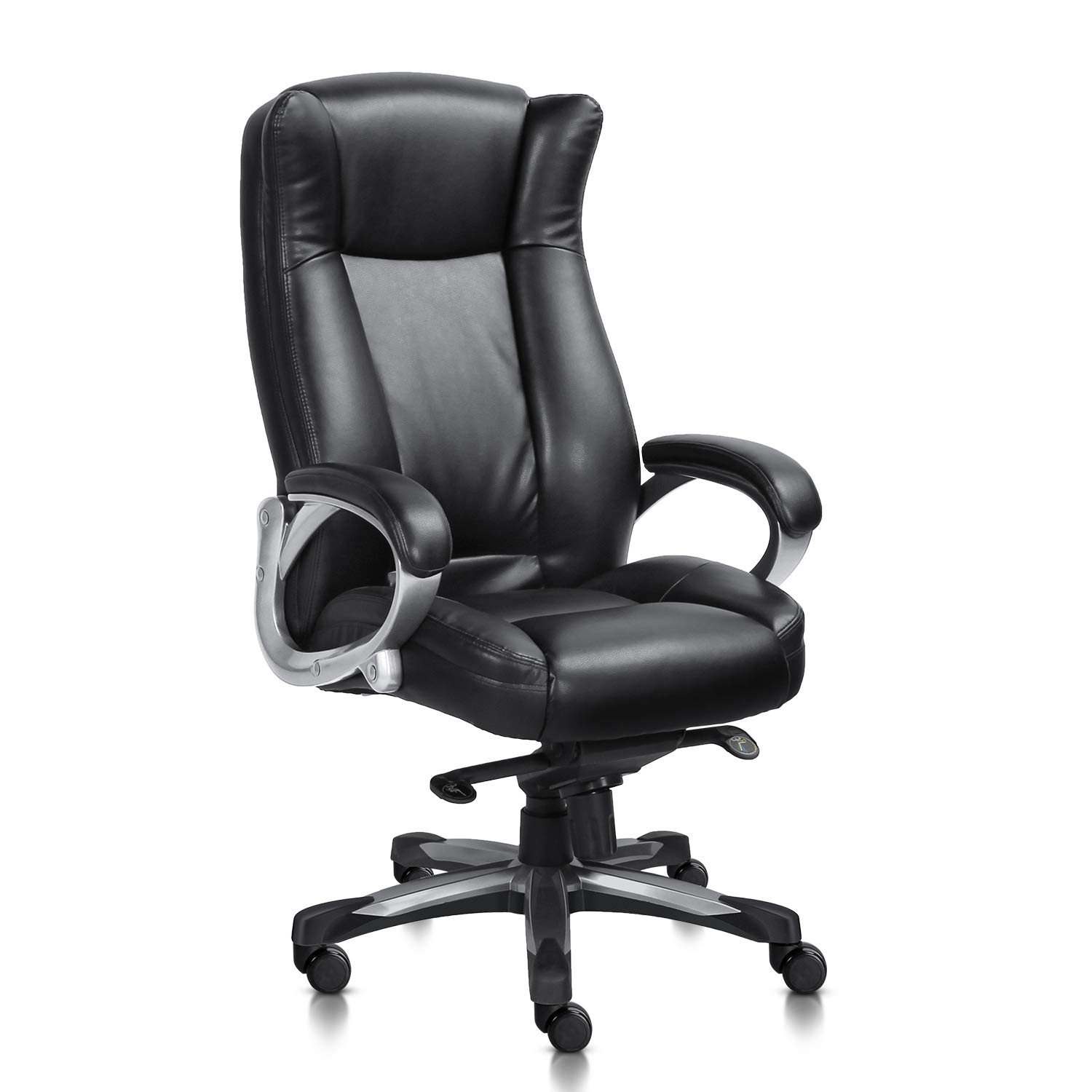 Traveller Location: MDL Furniture Executive Office Chair High Back Thick Padded Heavy  Duty Office Chair 5-Position Tilt and Lock Home Office Chair Bonded