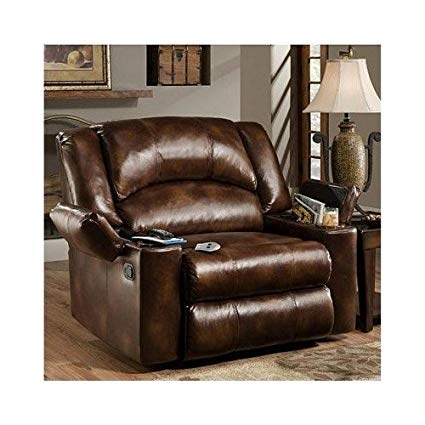 Simmons Brown Leather Over Sized Massage Reclining Chair These Recliner  Chairs Are Ideal for the Big
