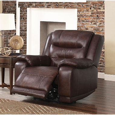 Chandler Top-Grain Leather Power Recliner with USB Port