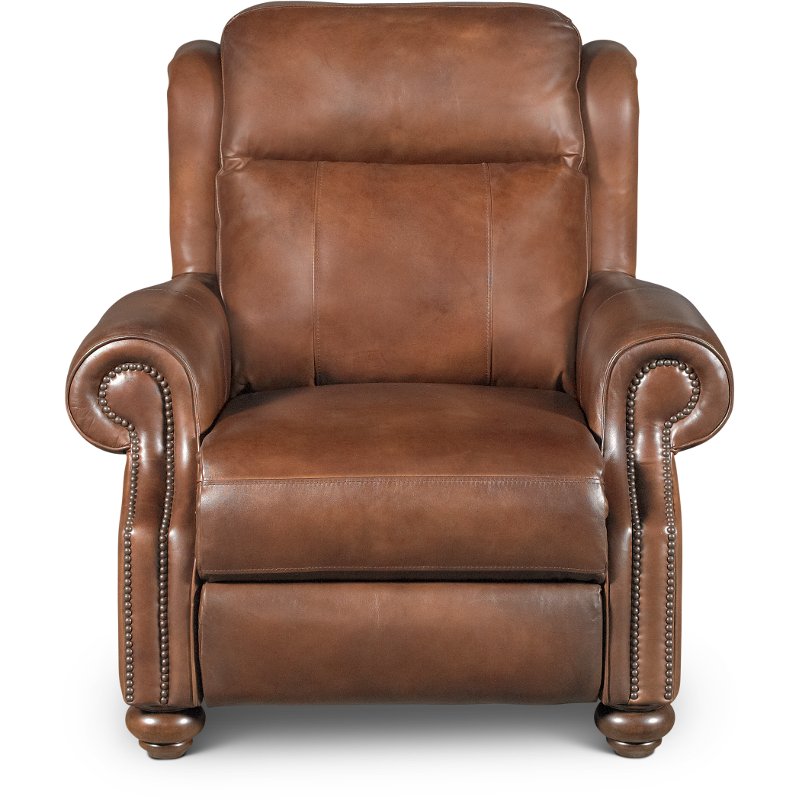 Coffee Bean Brown Leather Power Recliner - Hancock | RC Willey Furniture  Store