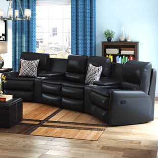 Yonkers Leather Reclining Sectional