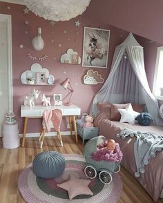 33 Attractive Girl Bedroom Ideas With Princess Themed Decorations  https://www.possibledecor