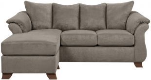 Upton Microfiber Sofa with Floating Ottoman from Gardner-White Furniture
