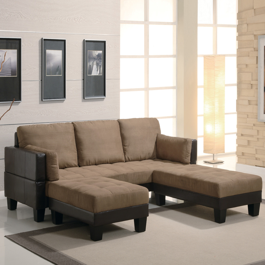 Coaster Fine Furniture Tan/Dark Brown Microfiber Sofa Bed