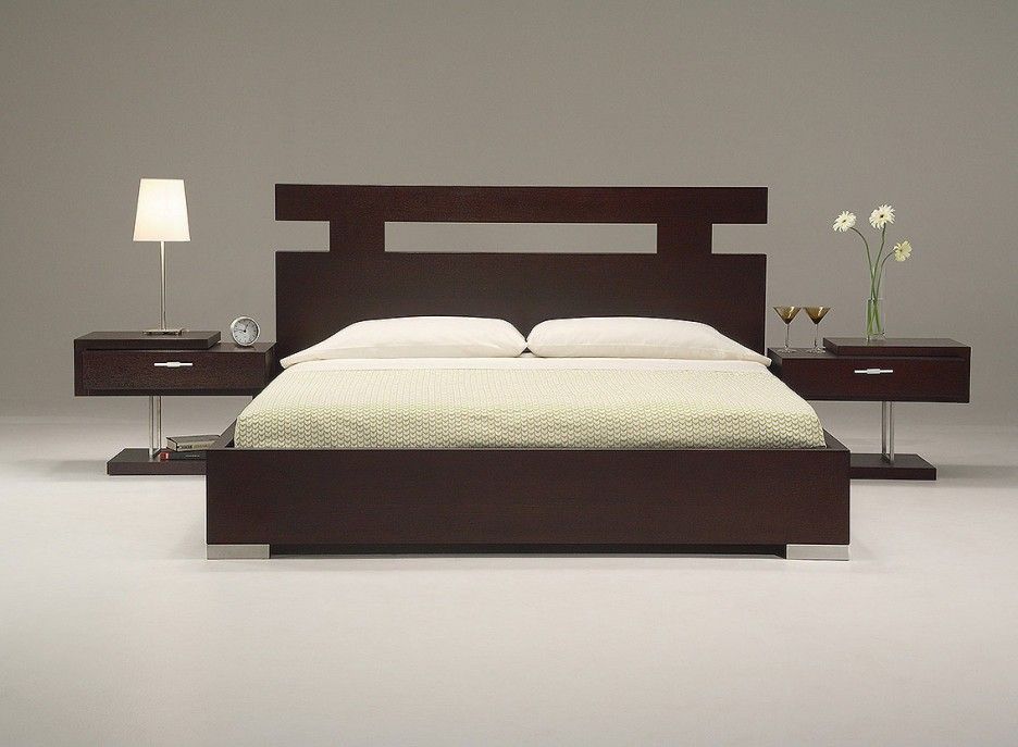 Ultra Modern King Size Bed Set From Wooden Material Feature Modern .