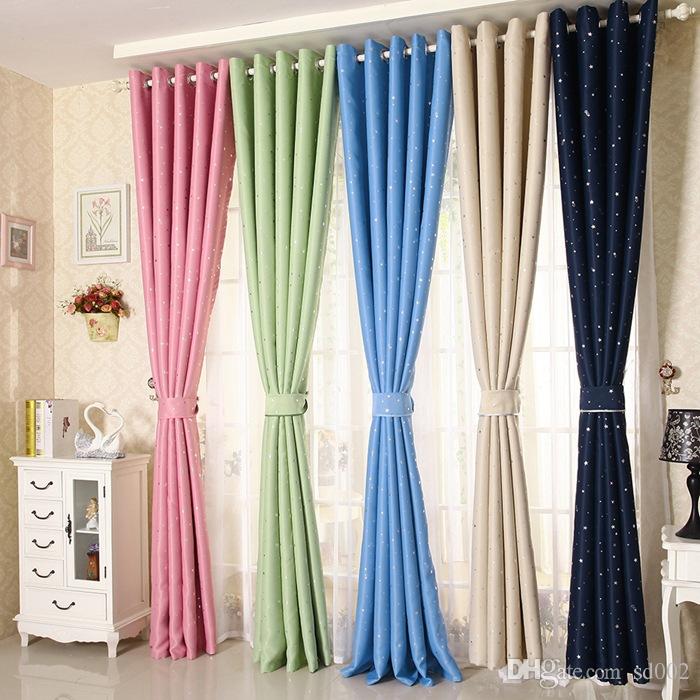 2019 Upscale Modern Window Curtain Star Pattern Kids Children Curtains For  Home Living Room Decoration Blackout Drapes Popular 22xs CB From Sd002,