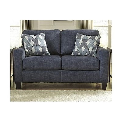 Shop Signature Design by Ashley, Burgos Contemporary Navy Loveseat - Free  Shipping Today - Overstock - 20740542