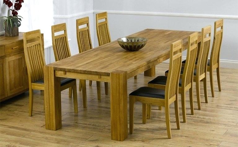 8 Seater Oak Dining Table 8 10 Seater Oak Extending Dining Table