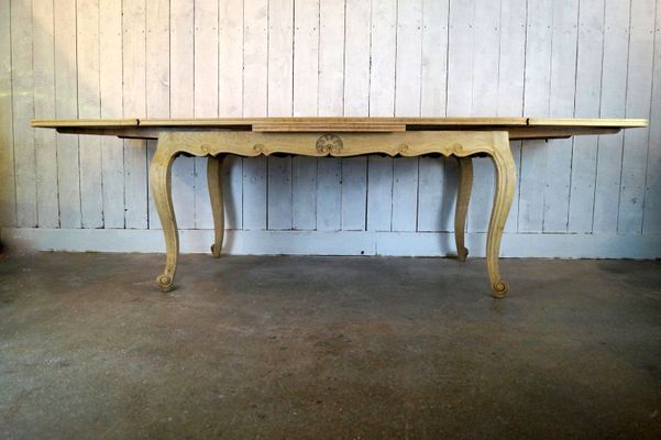 Bleached Oak Dining Table, 1950s for sale at Pamono