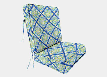 Patterned Patio Lounge Chair Cushion