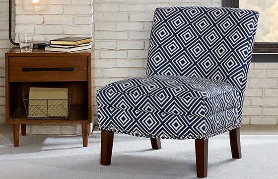 Black and white patterned accent chairs how to mix patterns