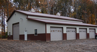 Large storage barn and workshop from Pole Barns Direct