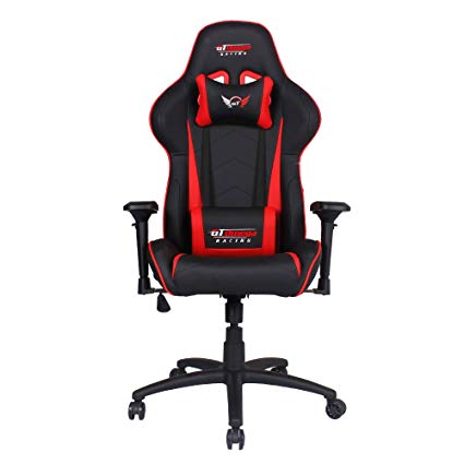 GT Omega PRO Racing Gaming Chair with Ergonomic Lumbar Support - PVC  Leather Reclining High Back Home Office Chair with Swivel - PC Gaming Desk  Chair for