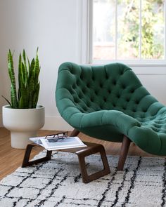 Modernica Brasilia Chaise | Made in Los Angeles, California | Available in  28 fabric choices at Traveller Location