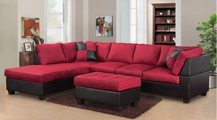 Red Sectional Couch
