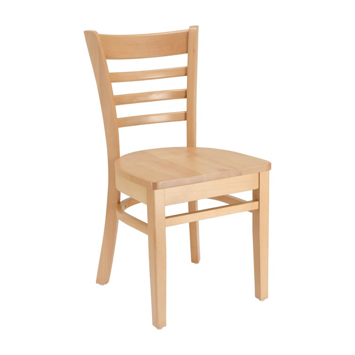 Ladderback Chair with Wood Saddle Seat | Wood Restaurant Chairs, Resturant  Furniture | Plymold Essentials