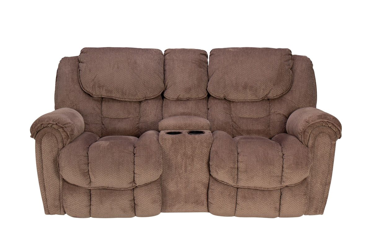 Emery Manual Rocking Reclining Loveseat with Console from Gardner-White  Furniture