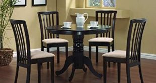 Image Unavailable. Image not available for. Color: 5 Pc Round Dining Table  4 Chairs