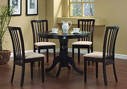 Image Unavailable. Image not available for. Color: 5 Pc Round Dining Table  4 Chairs
