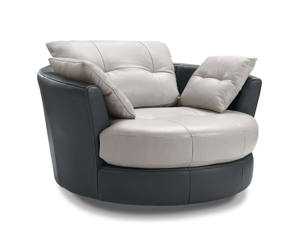 Cecile Round Leather Armchair