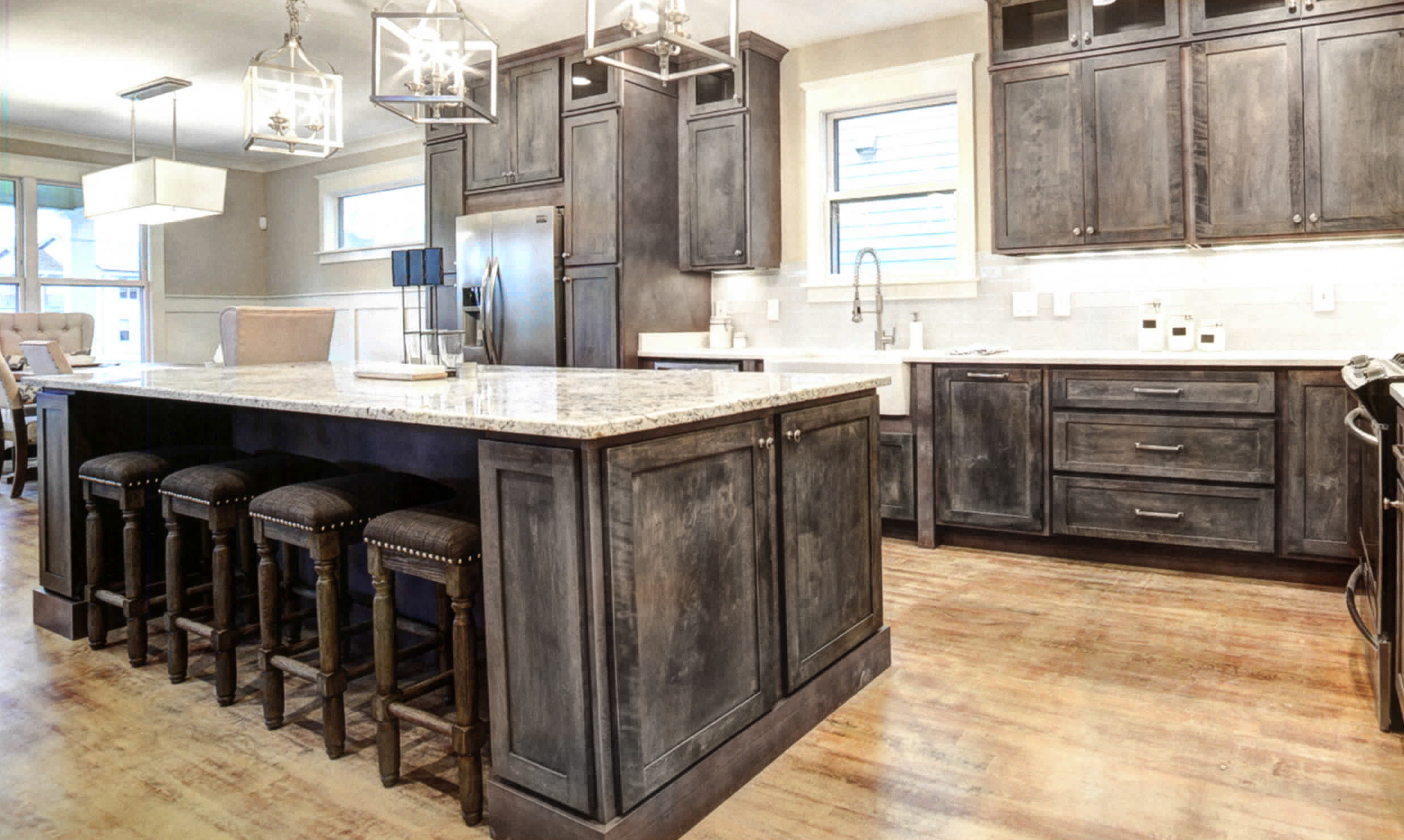 Rustic Shaker Gray kitchen cabinets, rta · Shaker Gray Rustic style kitchen  and vanities,