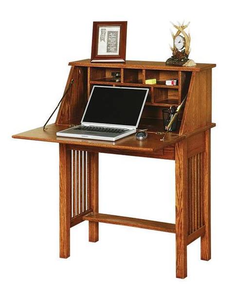 Ask us a Question. Solid Wood Mission Style Secretary Desk
