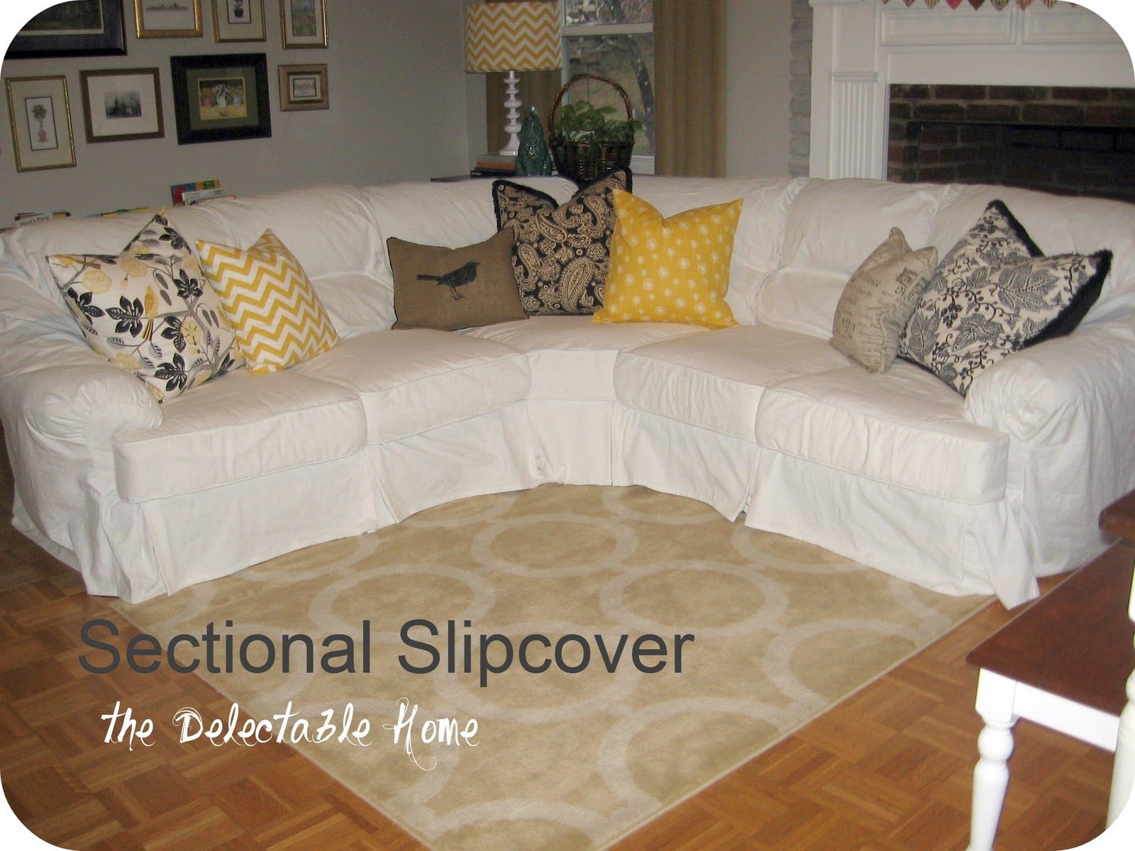The Delectable Home: impossible sectional slipcover