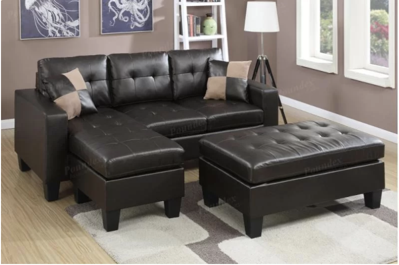 Small Leather Sectional Sofa