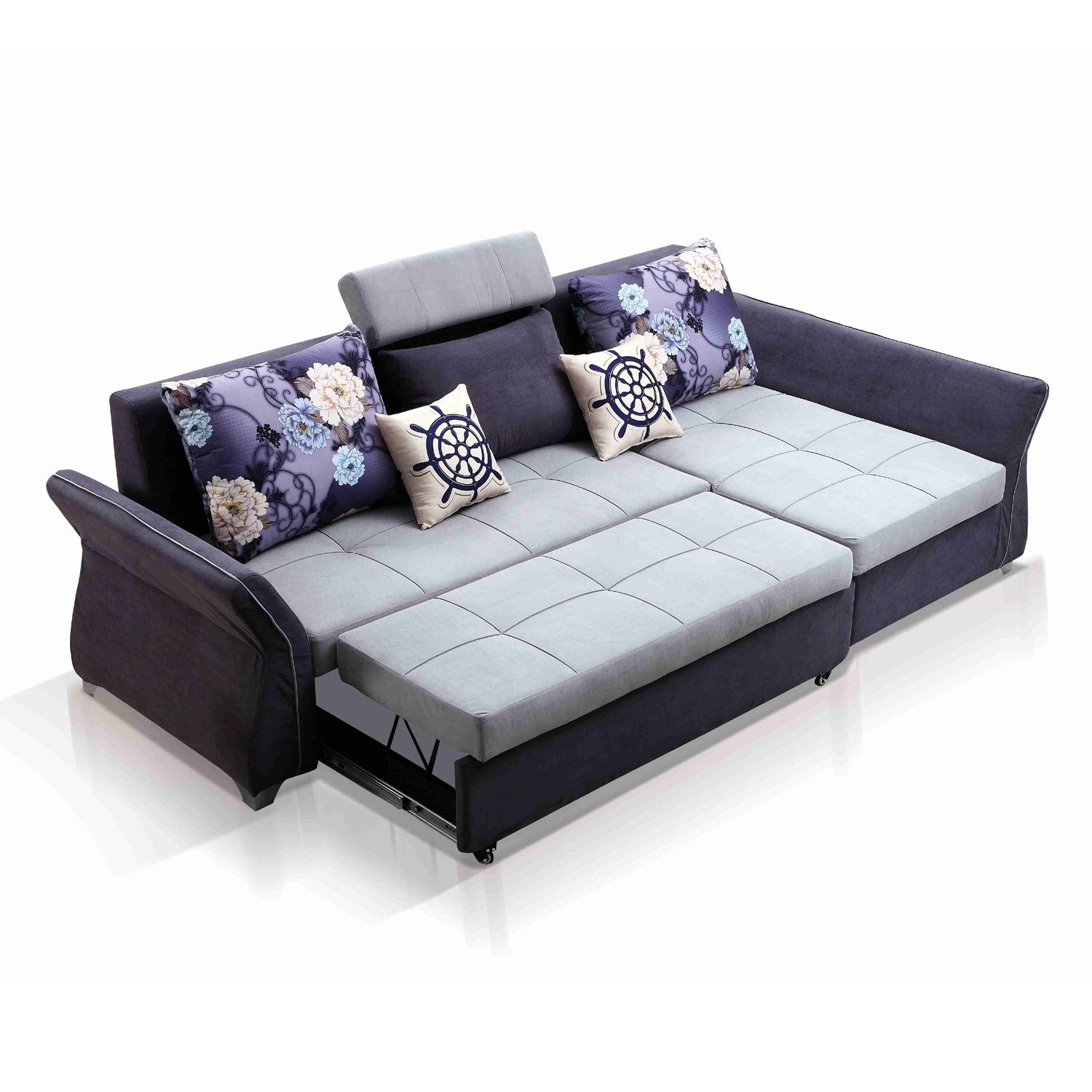 China L Shaped Sectional Sofa Cum Bed with Storage - China Fabric Sofa, L  Shaped Sofa