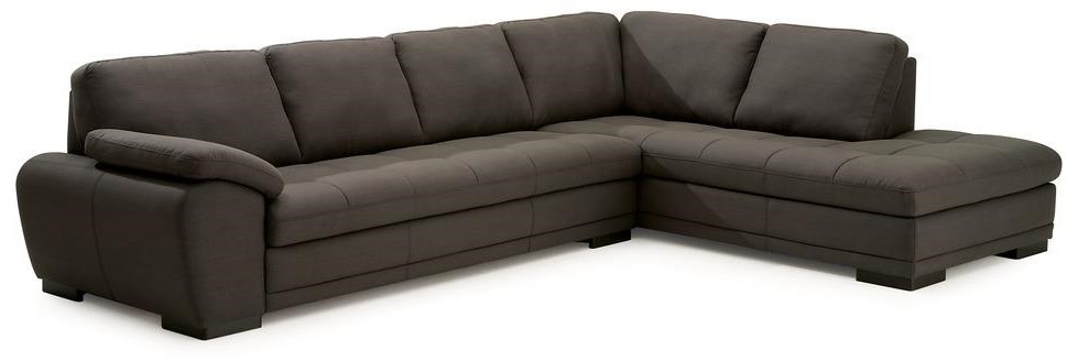 Palliser Miami Contemporary 2-Piece Sectional Sofa with Right-Facing Chaise  | Dunk & Bright Furniture | Sectional Sofas