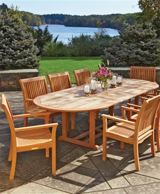 or in the garden during the warmer months will become second nature  when the setting includes the sophistication of teak furniture.