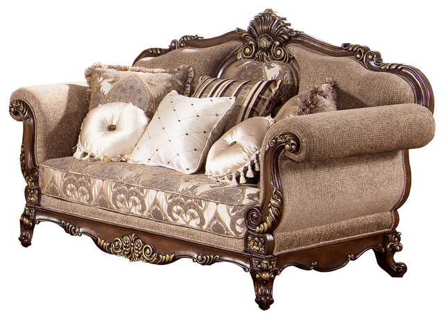 Winfrey Traditional Loveseat - Victorian - Loveseats - by Furniture Import  & Export Inc.