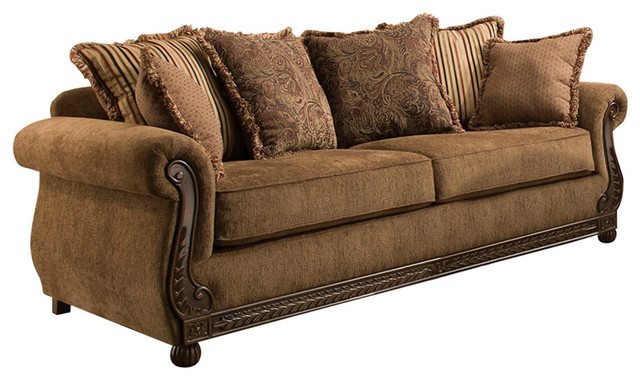 Simmons Upholstery Outback Chocolate Loveseat - Traditional - Loveseats -  by Lane Home Furnishings