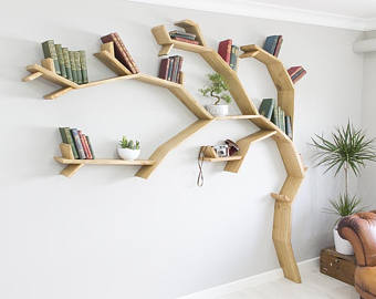 The Windswept Oak Tree Bookshelf