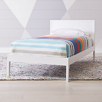 Ever Simple White Twin Bed