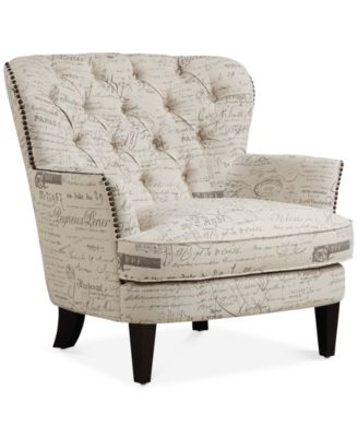 BLUSH & BRASS Royden Upholstered Armchair,